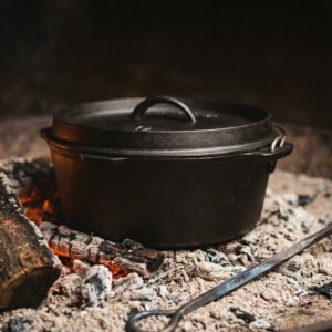 Bare Cast Iron Dutch Oven, 5 qt